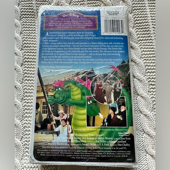 Disney’s Pete’s Dragon VHS Wrapped New Masterpiece Collection Harder to … - Picture 3 of 3